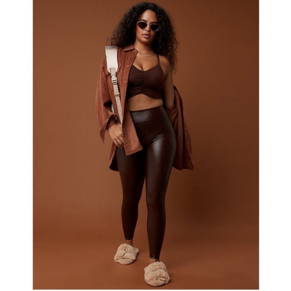 Aerie Offline High Rise Brown